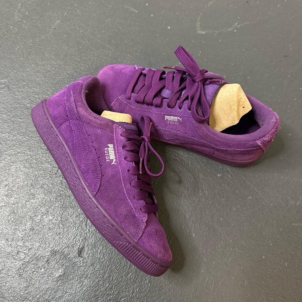 Puma Purple Suede Sneakers